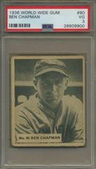 Ben Chapman #90 Baseball Cards 1936 World Wide Gum Prices
