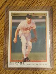 Cal Ripken Jr. Baseball Cards 1991 O Pee Chee Premier Prices
