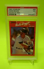 Wade Boggs #68 Baseball Cards 1990 Donruss Aqueous Test Prices