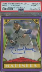 Randy Johnson [Purple] #BC2-RJ Baseball Cards 2018 Topps Brooklyn Collection Autographs Prices