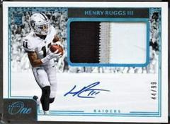 Henry Ruggs III [Patch Autograph Blue] #6 Football Cards 2020 Panini One Prices