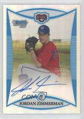 Jordan Zimmerman [Refractor Autograph] #BCP254 Baseball Cards 2008 Bowman Chrome Prospects Prices