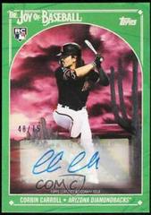 Corbin Carroll [Autograph Sap Green] #67 Baseball Cards 2023 Topps X Bob Ross The Joy Of Prices