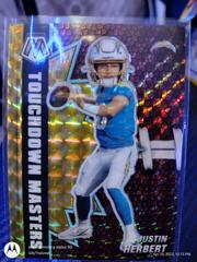 Justin Herbert [Reactive Yellow] Football Cards 2021 Panini Mosaic Touchdown Masters Prices