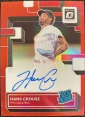 Hans Crouse [Choice Fusion Red and Yellow] Baseball Cards 2022 Panini Mosaic Rookie Autographs Prices