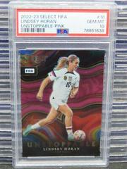Lindsey Horan [Pink] Soccer Cards 2022 Panini Select FIFA Unstoppable Prices
