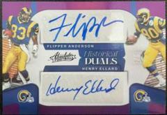 Flipper Anderson, Henry Ellard Football Cards 2022 Panini Absolute Historical Duals Prices