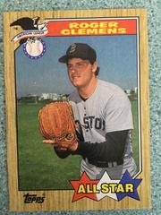 1987 Topps #1 Roger Clemens Red Sox RB MLB Baseball Card NM-MT