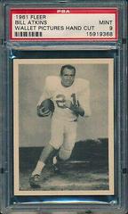 Bill Atkins Football Cards 1961 Fleer Wallet Pictures Prices