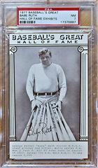 Babe Ruth Baseball Cards 1977 Baseball's Great Hall of Fame Exhibits Prices