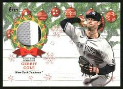 Gerrit Cole [Red Metallic] Baseball Cards 2022 Topps Holiday Relics Prices