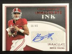 Bryce Young [Ruby] Football Cards 2022 Panini Immaculate Collegiate Ink Autographs Prices