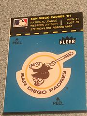 Padres emblem Baseball Cards 1982 Fleer Team Logo Stickers Prices