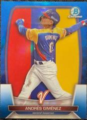 Andres Gimenez [Blue] #WBC-97 Baseball Cards 2023 Bowman Chrome WBC Flag Refractor Prices