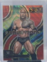 The Rock [Red Wave] #6 Wrestling Cards 2023 Panini Select WWE Sensations Prices
