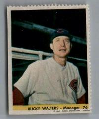 Bucky Walters #76 Baseball Cards 1949 Eureka Sportstamps Prices