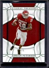 Adrian Peterson [Century Emerald] #3 Football Cards 2022 Panini National Treasures Collegiate Prices