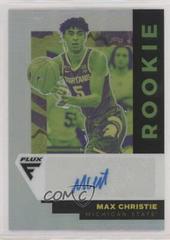 Max Christie #FA-MAX Basketball Cards 2022 Panini Chronicles Draft Picks Flux Rookie Autographs Prices