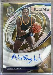 Alex English [Gold] #IA-AXE Basketball Cards 2021 Panini Spectra Icons Autographs Prices
