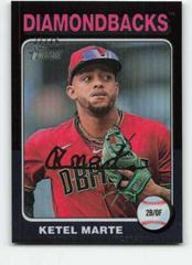 Ketel Marte [Black Refractor] #157 Baseball Cards 2024 Topps Heritage Chrome Prices