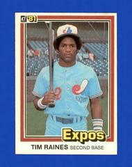 Tim Raines #538 Baseball Cards 1981 Donruss Prices