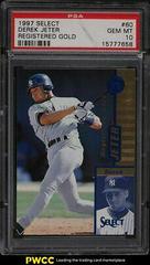 Derek Jeter [Registered Gold] Baseball Cards 1997 Select Prices