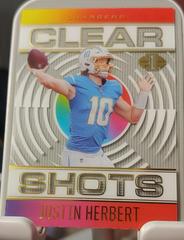 Justin Herbert [Gold] #CS-1 Football Cards 2021 Panini Illusions Clear Shots Prices