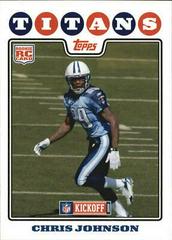 Chris Johnson #183 Football Cards 2008 Topps Kickoff Prices