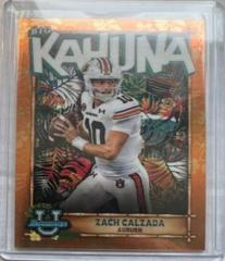 Zach Calzada [Orange] #TBK-18 Football Cards 2022 Bowman Chrome University The Big Kahuna Prices