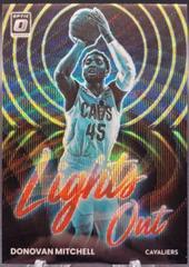 Donovan Mitchell [Red Gold Wave] Basketball Cards 2022 Panini Donruss Optic Lights Out Prices