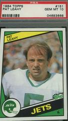 Pat Leahy Football Cards 1984 Topps Prices