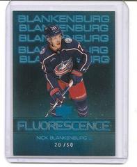 Nick Blankenburg [Blue] #F-10 Hockey Cards 2022 Upper Deck Fluorescence Prices
