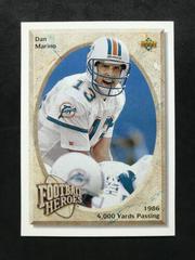 Dan Marino [1986 4,000 Yards Passing] #32 Football Cards 1992 Upper Deck Heroes Prices