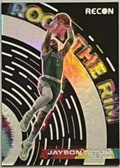 Jayson Tatum #18 Basketball Cards 2021 Panini Recon Rock the Rim Prices