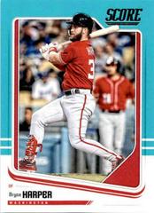 Bryce Harper [Teal] #6 Baseball Cards 2018 Panini Chronicles Score Prices