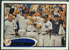 Derek Jeter [Celebrating w/ Team] #30 Baseball Cards 2012 Topps Prices