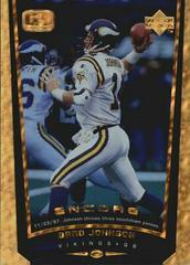 Brad Johnson [Gold F, X] #89 Football Cards 1998 Upper Deck Encore Prices