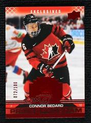 Connor Bedard [Exclusives] Hockey Cards 2022 Upper Deck Team Canada Juniors Prices