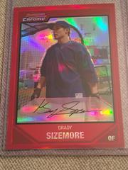Grady Sizemore [Red Refractor] #107 Baseball Cards 2007 Bowman Chrome Prices