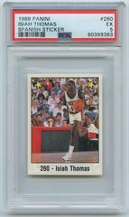 Isiah Thomas #260 Basketball Cards 1988 Panini Spanish Sticker Prices