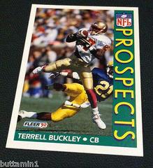 Terrell Buckley #435 Football Cards 1992 Fleer Prices