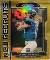 Trevor Lawrence [Gold Prizm] #NR-1 Football Cards 2021 Panini Prizm New Recruits Prices