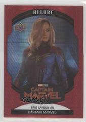 Brie Larson as Captain Marvel [Red] #87 Marvel 2022 Allure Prices