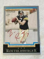 Ben Roethlisberger [Autograph Red] #114 Football Cards 2004 Bowman Prices
