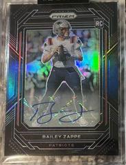 Bailey Zappe [Signature Blue] #PB-24 Football Cards 2022 Panini Chronicles Prizm Black Prices