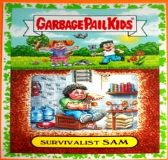 Survivalist SAM [Green] Garbage Pail Kids American As Apple Pie Prices