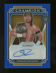 Shinsuke Nakamura [Blue Prizm] Wrestling Cards 2022 Panini Prizm WWE Champion Signatures Prices