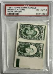 Barry Latman, Hank Bauer Baseball Cards 1961 Topps Stamp Panels Prices