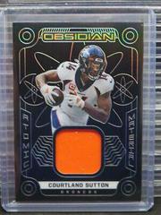 Courtland Sutton #AM-CSU Football Cards 2022 Panini Obsidian Atomic Material Prices