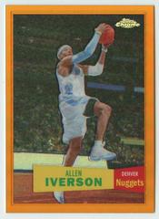Allen Iverson [1957 Orange Refractor] Basketball Cards 2007 Topps Chrome Prices